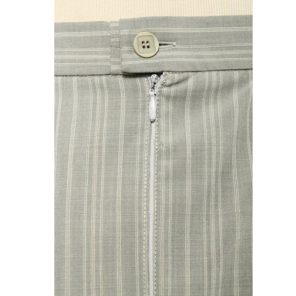 ZANELLA Slate Gray Striped 3 Piece Blazer, Pants & Suit Career Power Suit - Picture 7 of 8